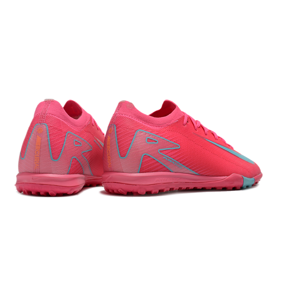 Chuteira Society Nike Air Zoom Mercurial Vapor 16 Elite TF Rosa e Azul