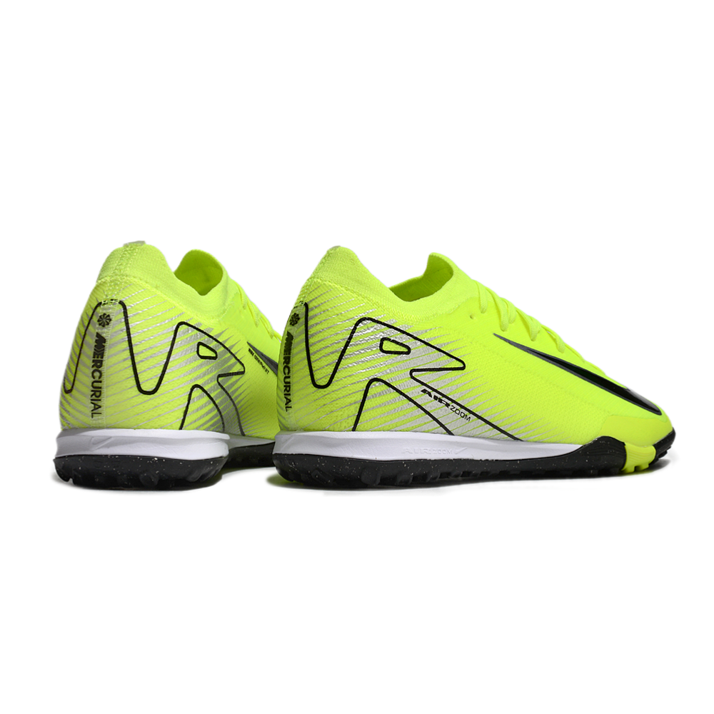 Chuteira Society Nike Air Zoom Mercurial Vapor 16 Elite TF Verde e Preta 