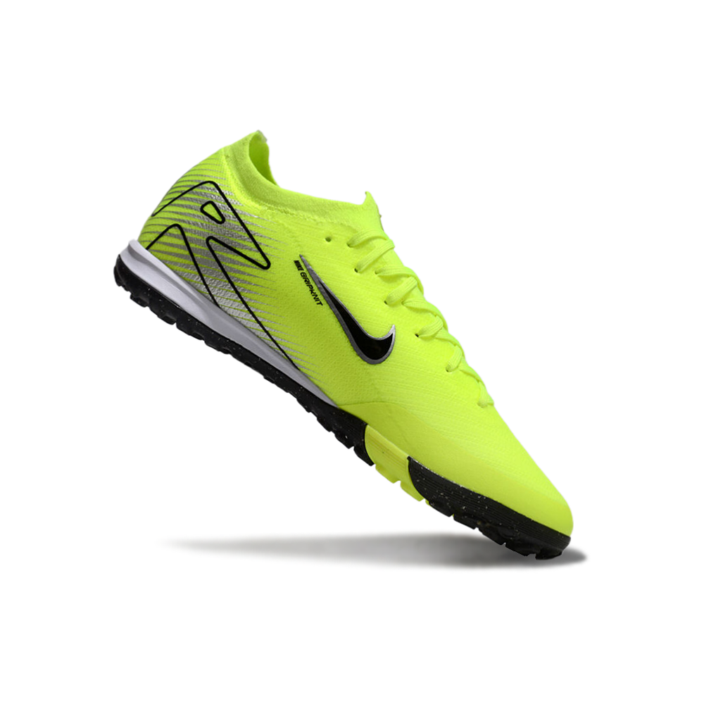 Chuteira Society Nike Air Zoom Mercurial Vapor 16 Elite TF Verde e Preta 