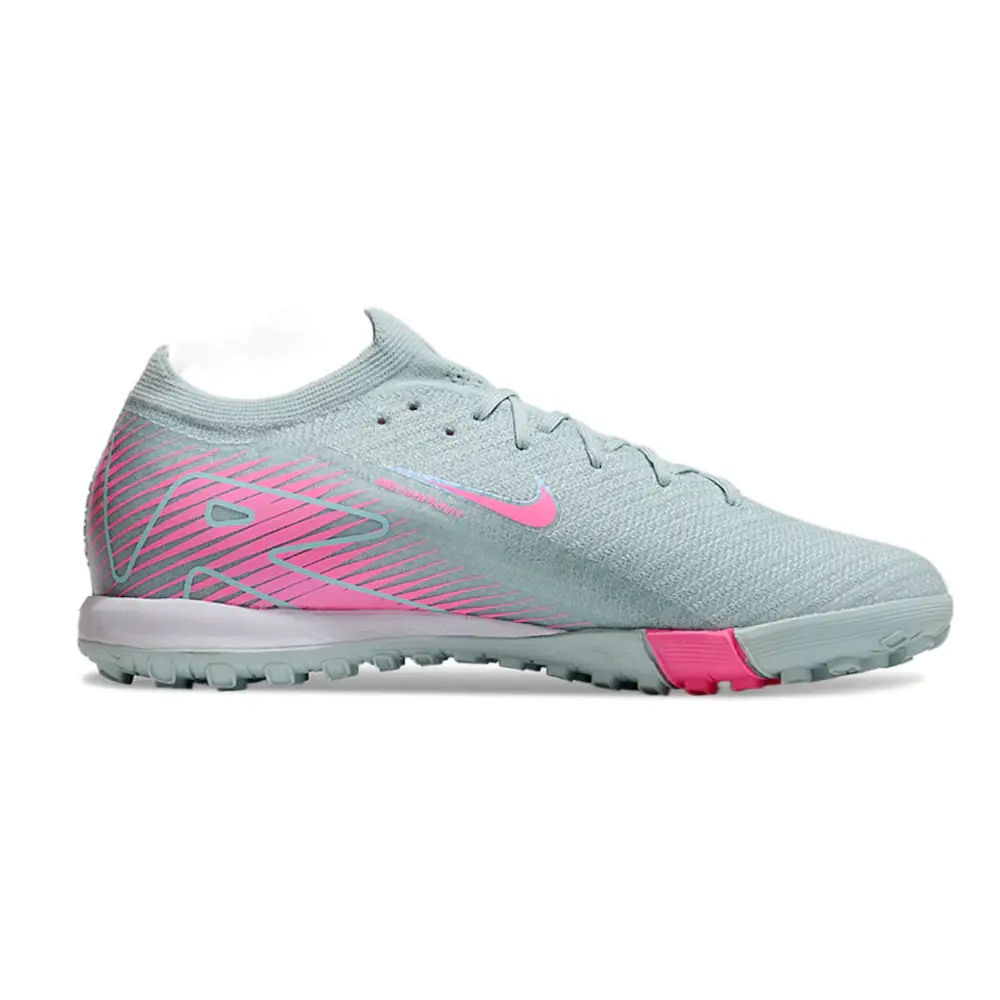 Chuteira Society Nike Air Zoom Mercurial Vapor 16 Elite TF Verde e Rosa