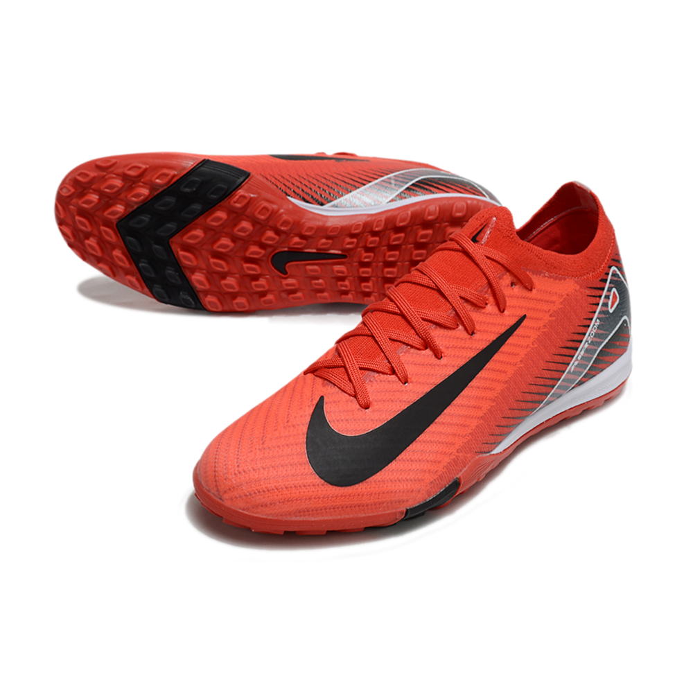 Chuteira Society Nike Air Zoom Mercurial Vapor 16 Elite TF Vermelha e Preta