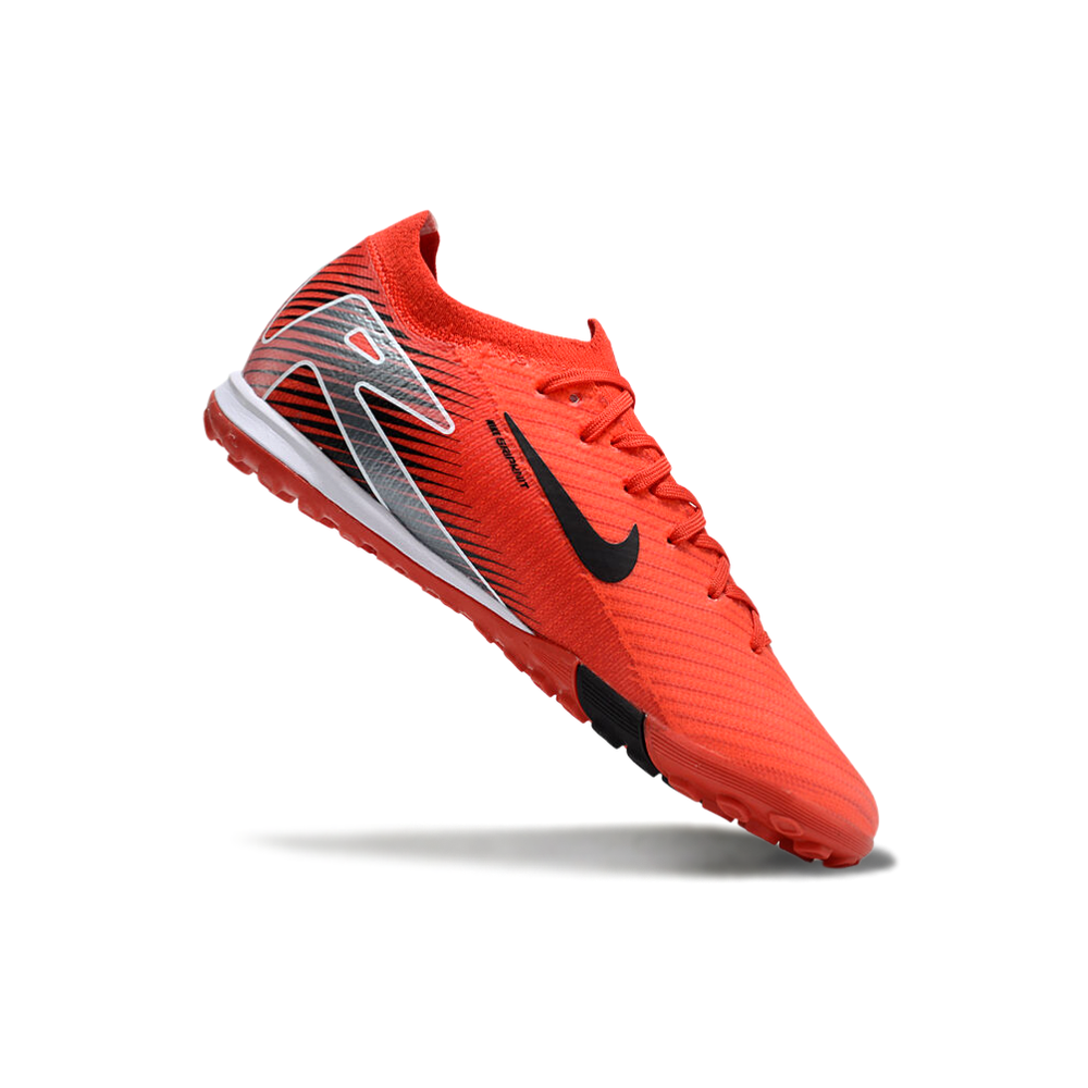 Chuteira Society Nike Air Zoom Mercurial Vapor 16 Elite TF Vermelha e Preta