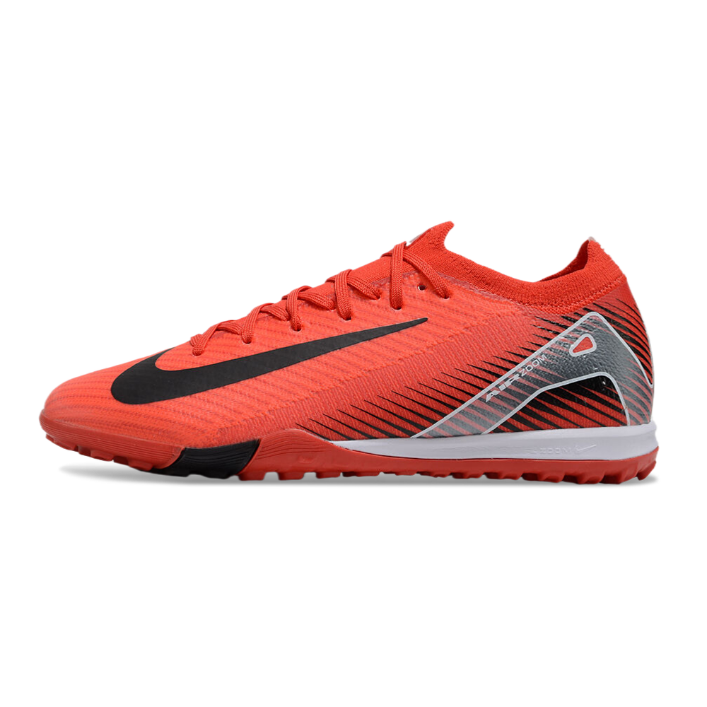 Chuteira Society Nike Air Zoom Mercurial Vapor 16 Elite TF Vermelha e Preta