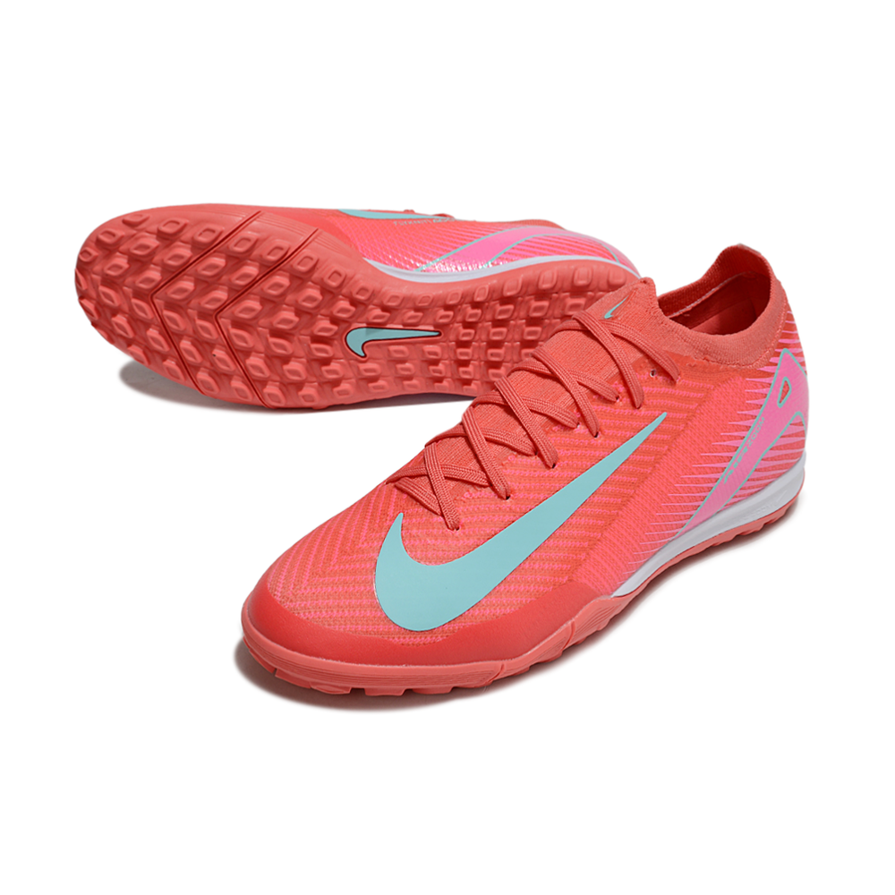 Chuteira Society Nike Air Zoom Mercurial Vapor 16 Elite TF Vermelha e Verde
