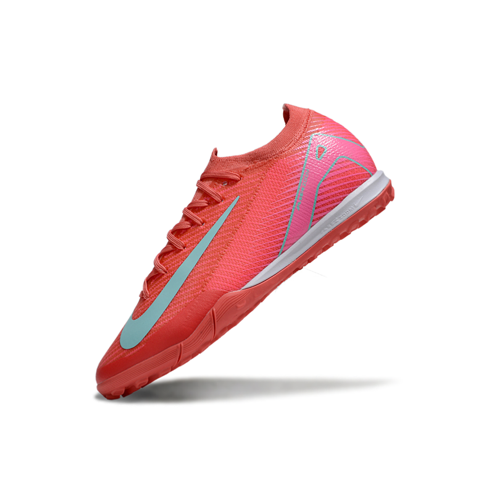 Chuteira Society Nike Air Zoom Mercurial Vapor 16 Elite TF Vermelha e Verde