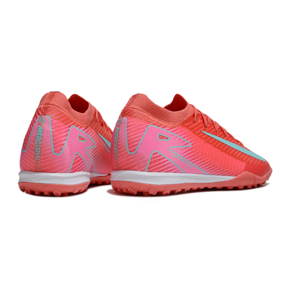 Chuteira Society Nike Air Zoom Mercurial Vapor 16 Elite TF Vermelha e Verde