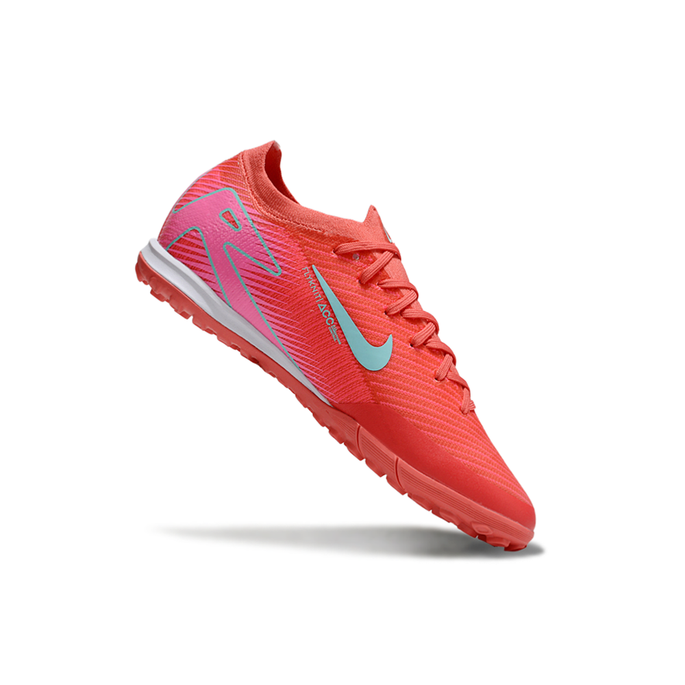 Chuteira Society Nike Air Zoom Mercurial Vapor 16 Elite TF Vermelha e Verde