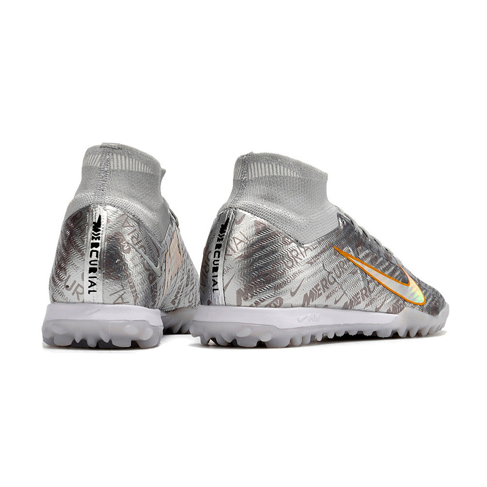 Chuteira Society Nike Mercurial Superfly 9 Elite TF Prata 