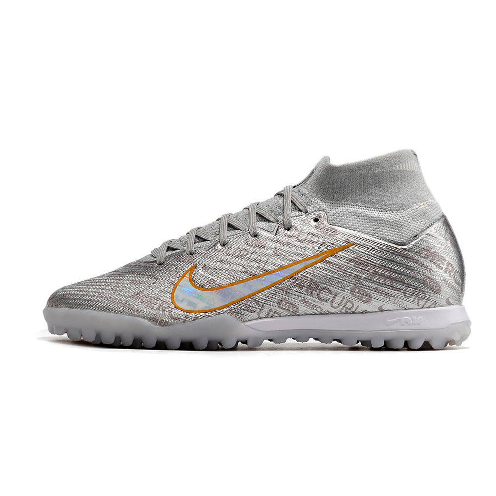 Chuteira Society Nike Mercurial Superfly 9 Elite TF Prata 