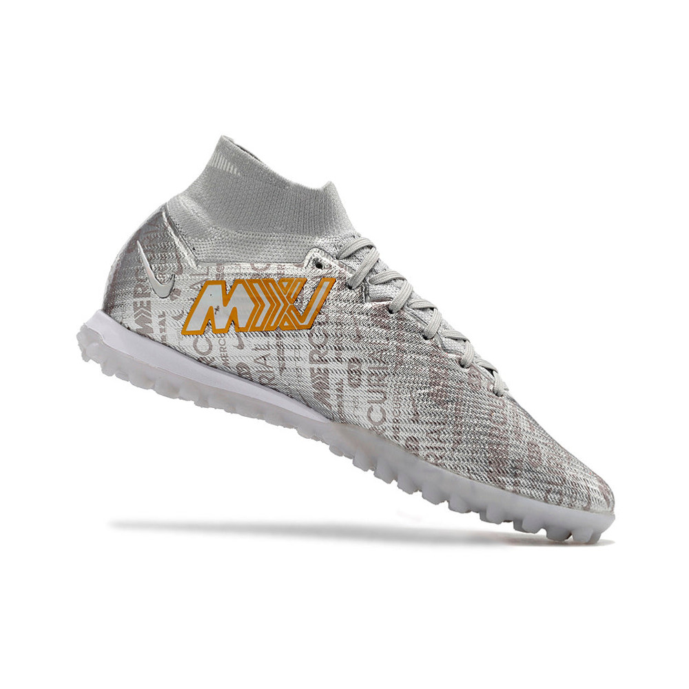 Chuteira Society Nike Mercurial Superfly 9 Elite TF Prata 
