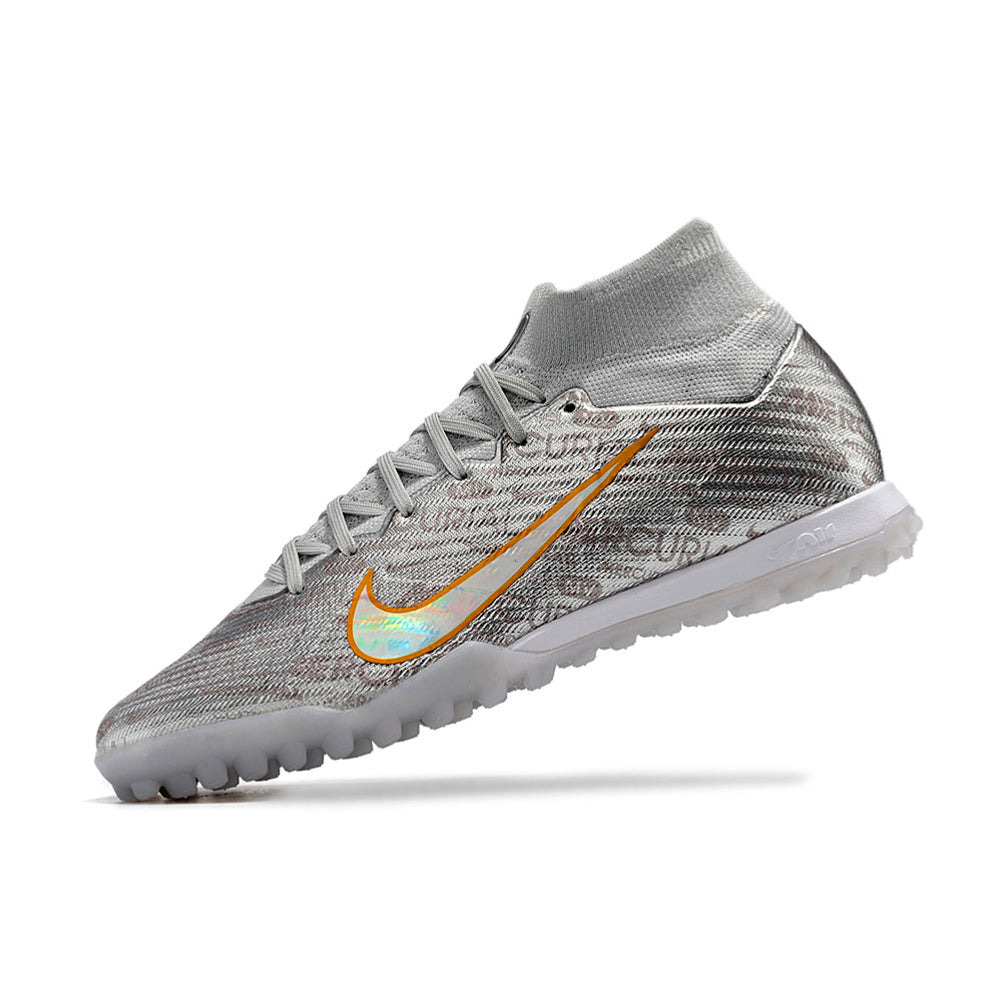 Chuteira Society Nike Mercurial Superfly 9 Elite TF Prata 