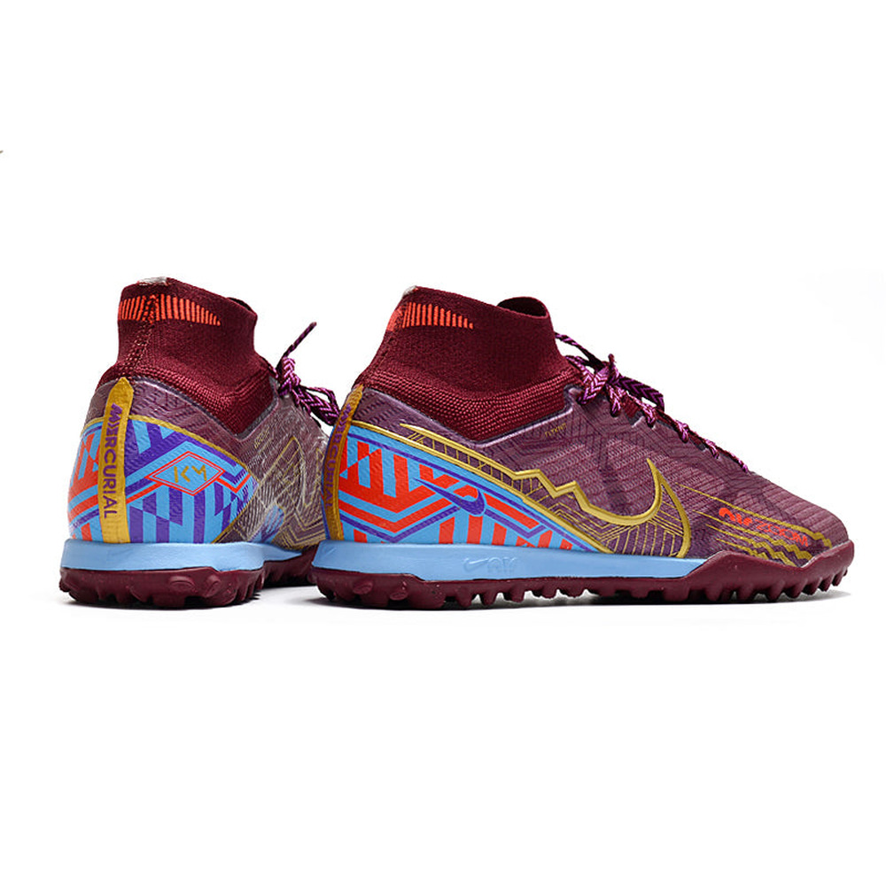 Chuteira Society Nike Mercurial Superfly 9 Elite TF Roxa 