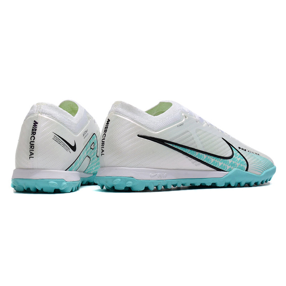 Chuteira Society Nike Mercurial Vapor 15 Elite TF Branca e Azul