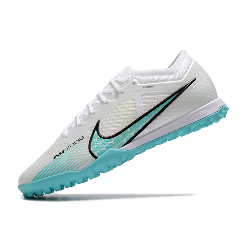 Chuteira Society Nike Mercurial Vapor 15 Elite TF Branca e Azul