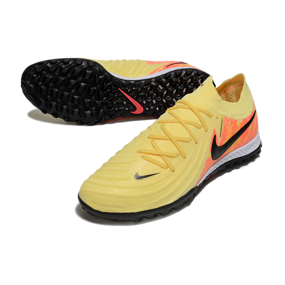 Chuteira Society Nike Phantom GX 2 Elite TF Amarela e Laranja