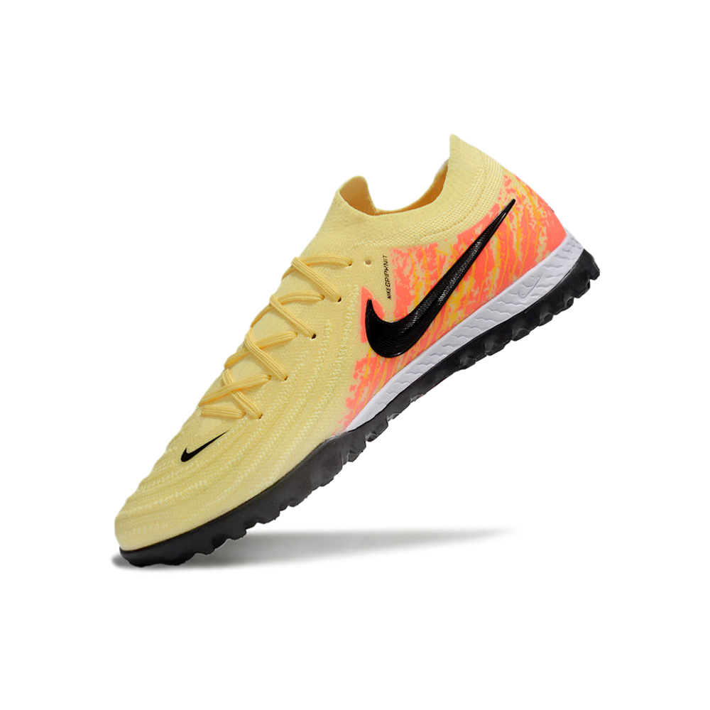 Chuteira Society Nike Phantom GX 2 Elite TF Amarela e Laranja