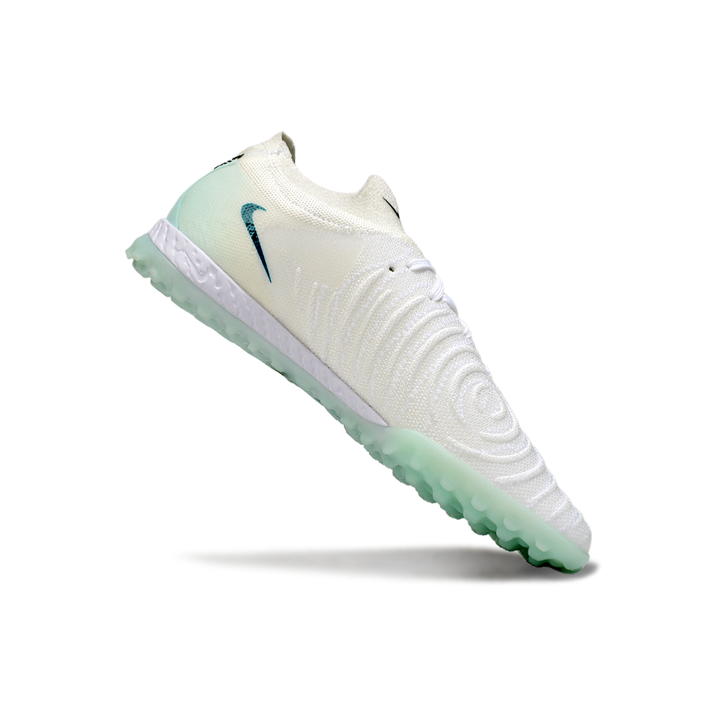 Chuteira Society Nike Phantom GX 2 Elite TF Branca e Verde 