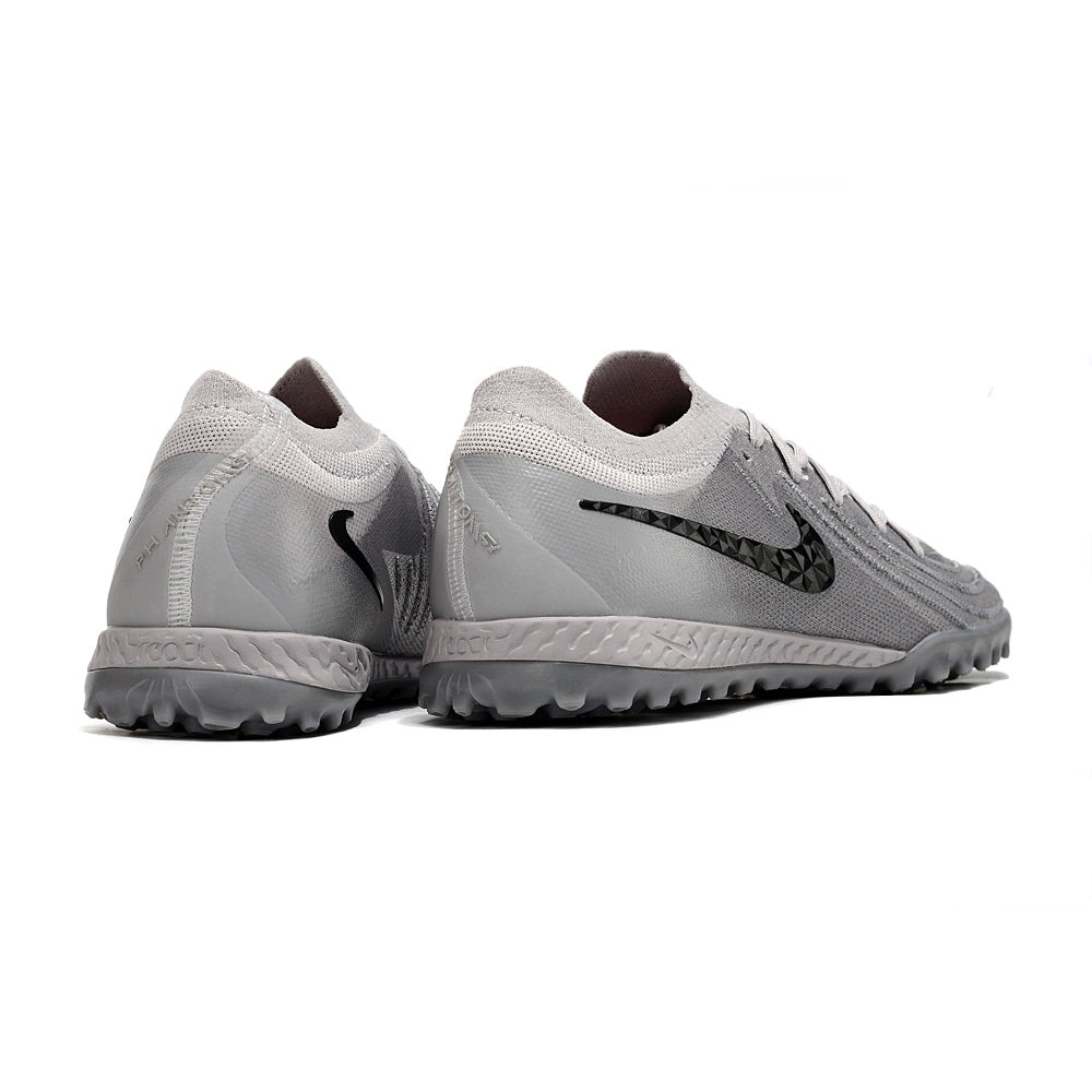 Chuteira Society Nike Phantom GX 2 Elite TF Cinza e Preta 