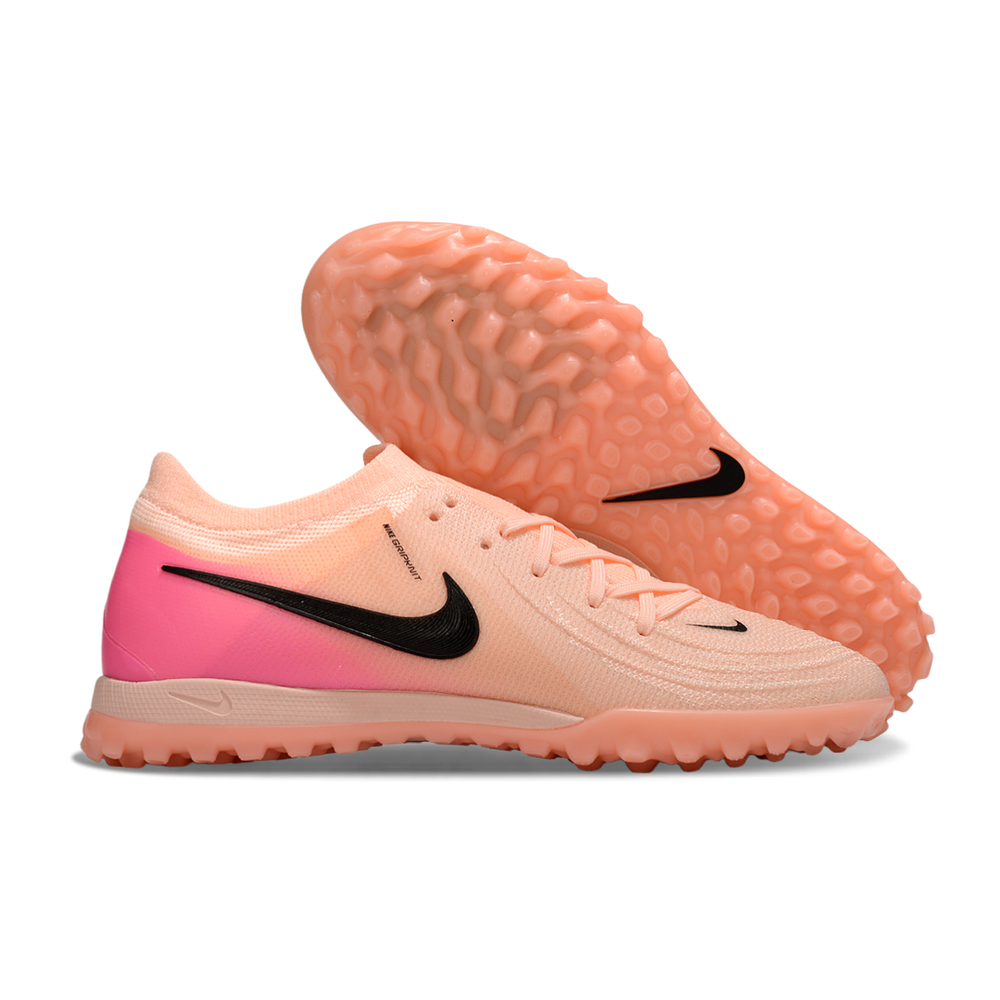 Chuteira Society Nike Phantom GX 2 Elite TF Rosa e Preto 