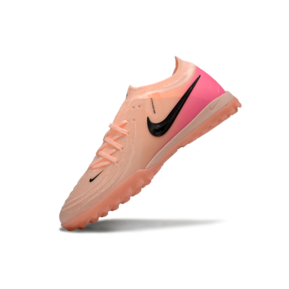 Chuteira Society Nike Phantom GX 2 Elite TF Rosa e Preto 