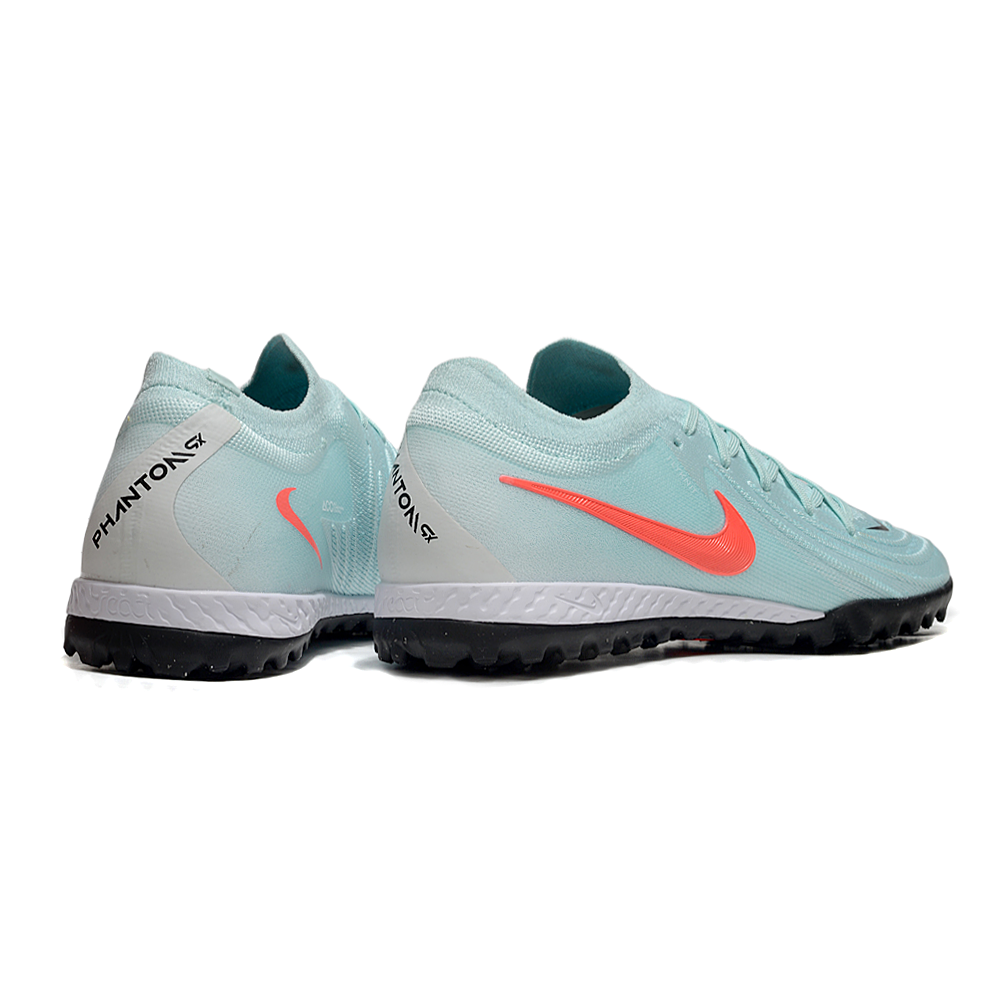 Chuteira Society Nike Phantom GX 2 Elite TF Verde e Laranja 