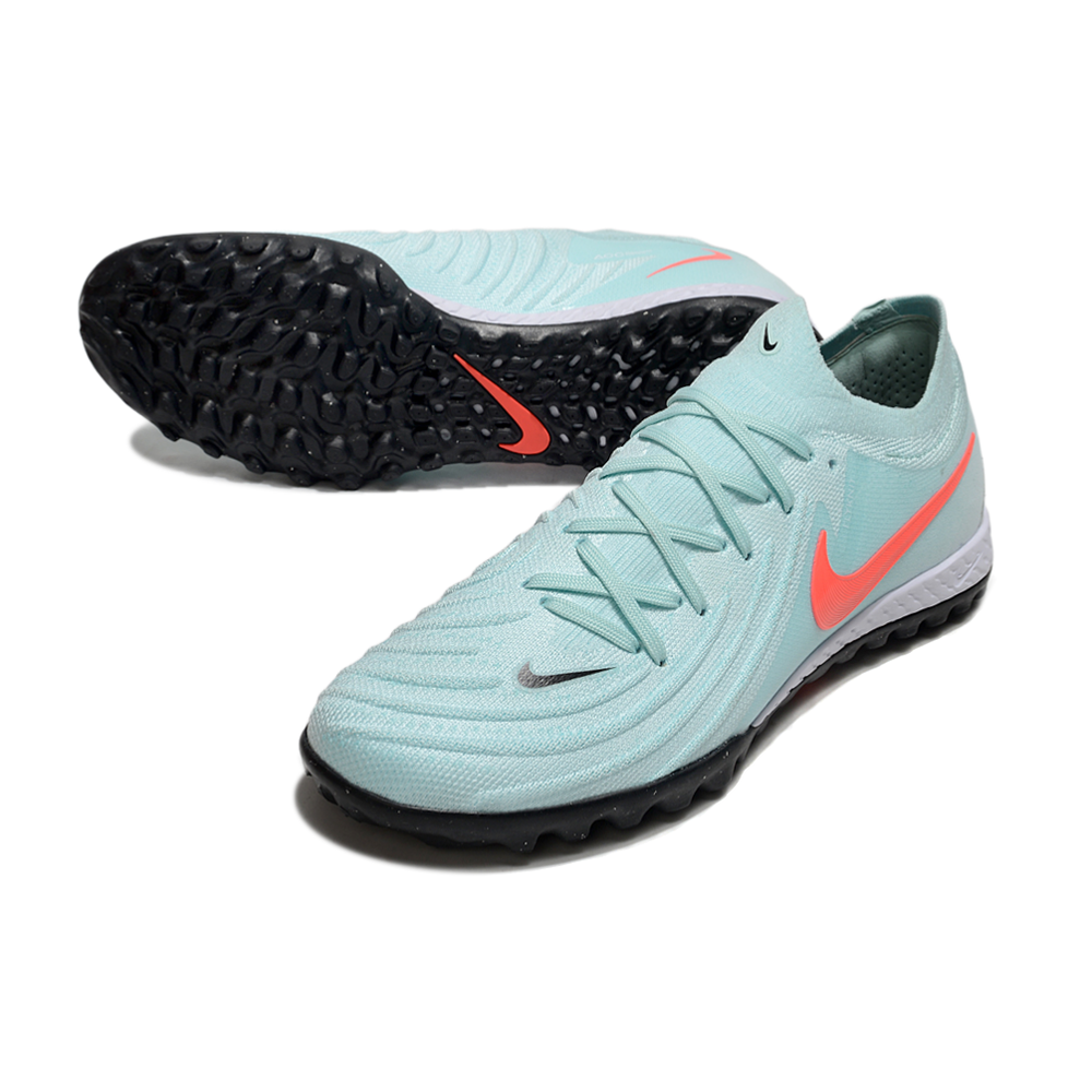 Chuteira Society Nike Phantom GX 2 Elite TF Verde e Laranja 