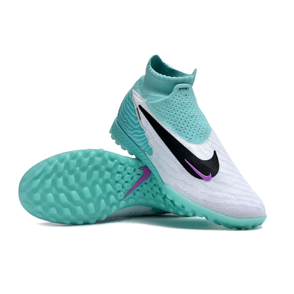 Chuteira Society Nike Phantom GX DF Elite Branca e Verde 