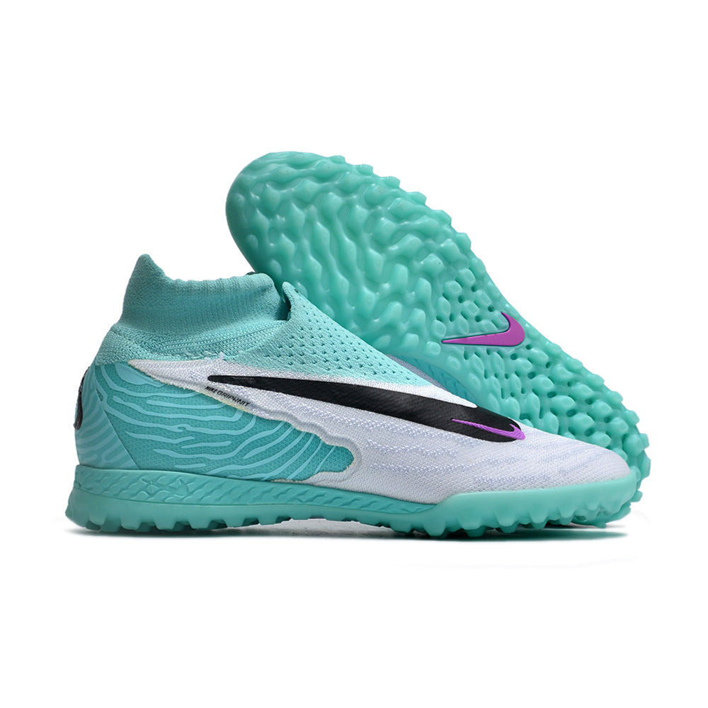 Chuteira Society Nike Phantom GX DF Elite Branca e Verde 