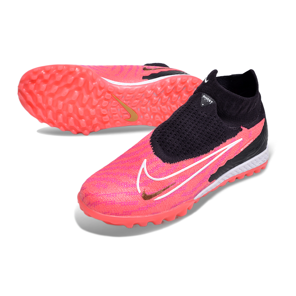 Chuteira Society Nike Phantom GX DF Elite Preta e Rosa 