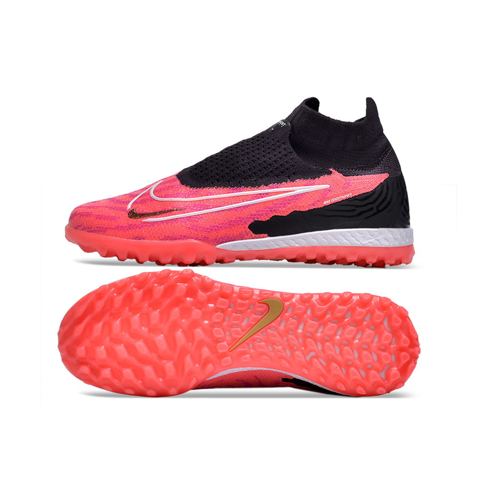 Chuteira Society Nike Phantom GX DF Elite Preta e Rosa 