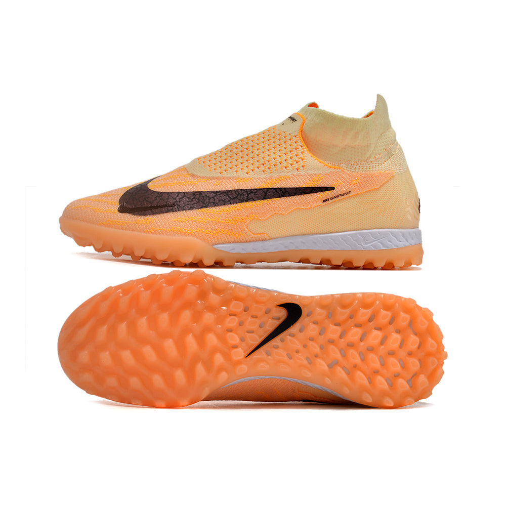 Chuteira Society Nike Phantom GX DF Elite TF Laranja 