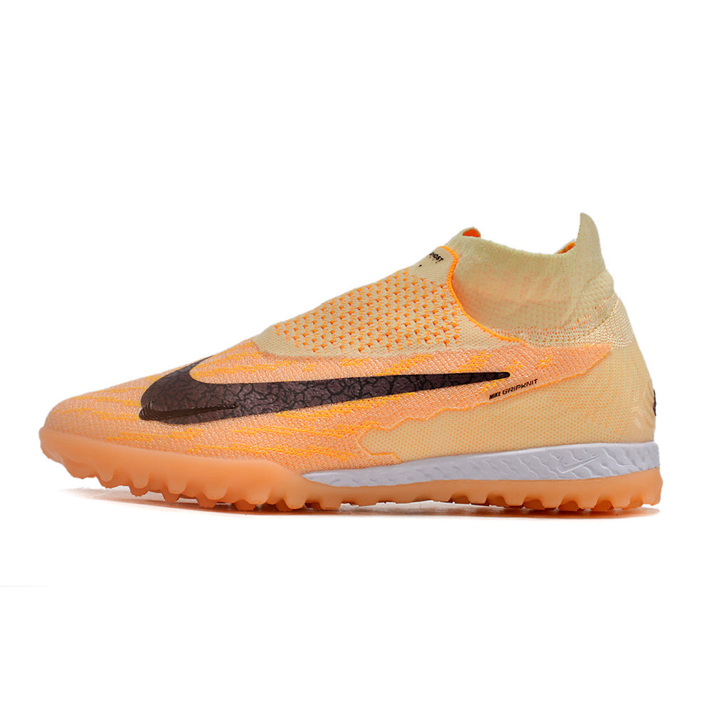 Chuteira Society Nike Phantom GX DF Elite TF Laranja 
