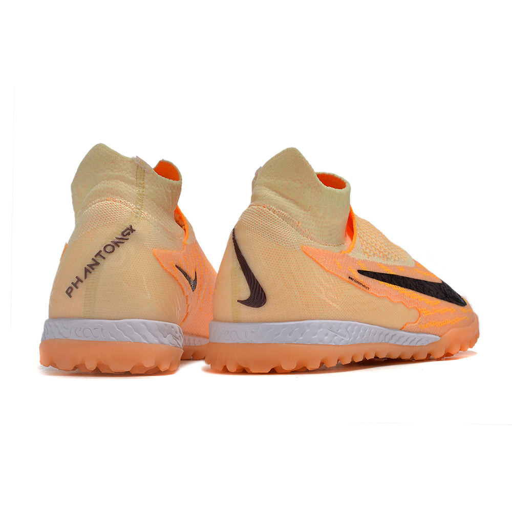 Chuteira Society Nike Phantom GX DF Elite TF Laranja 