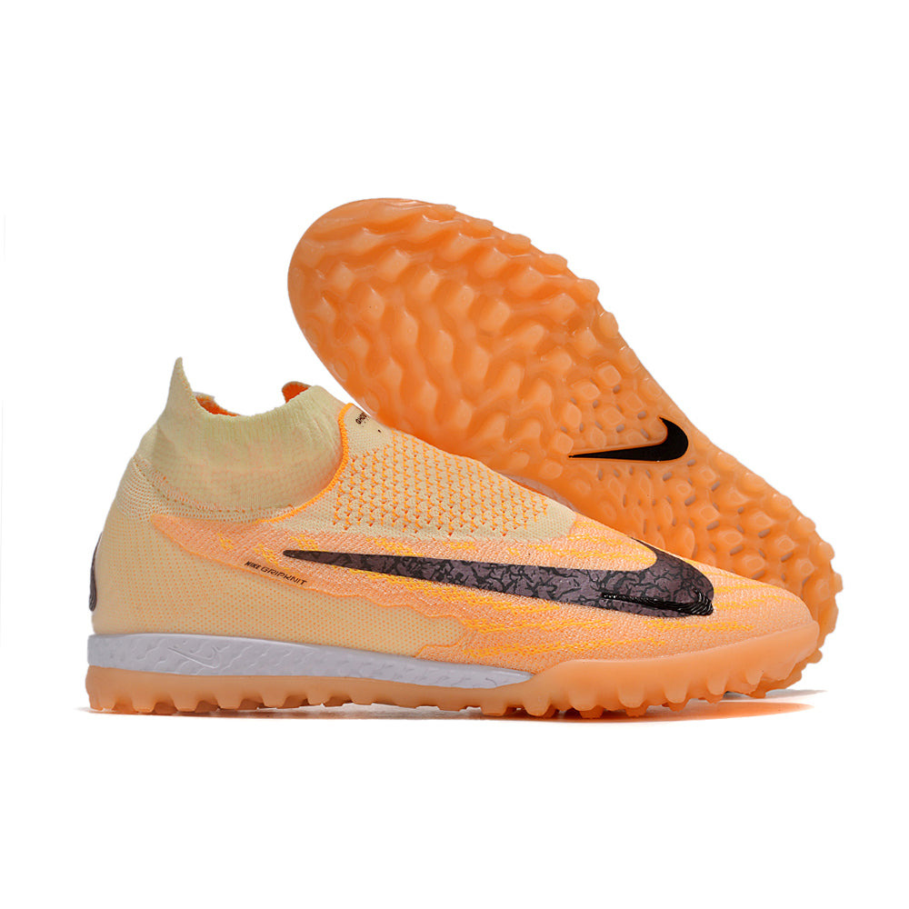 Chuteira Society Nike Phantom GX DF Elite TF Laranja 