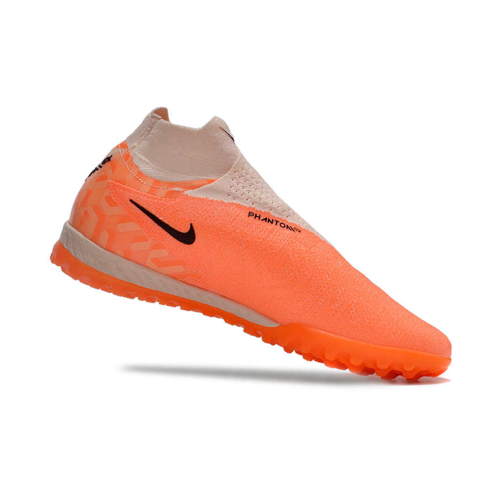 Chuteira Society Nike Phantom GX DF Elite TF Laranja 