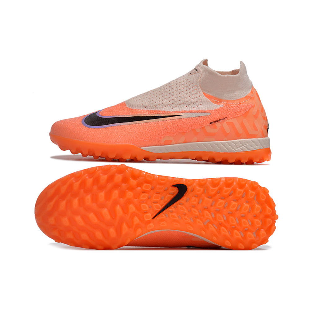 Chuteira Society Nike Phantom GX DF Elite TF Laranja 