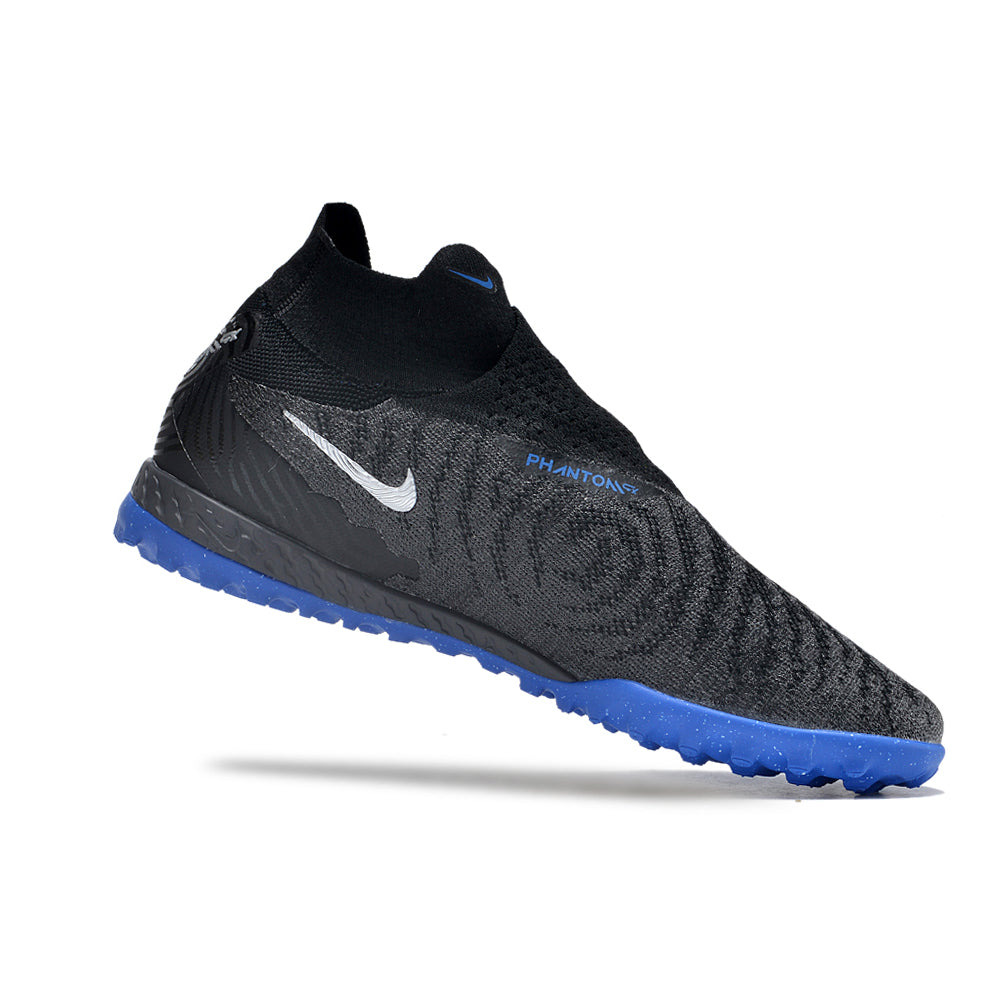 Chuteira Society Nike Phantom GX DF Elite TF Preta e Azul 