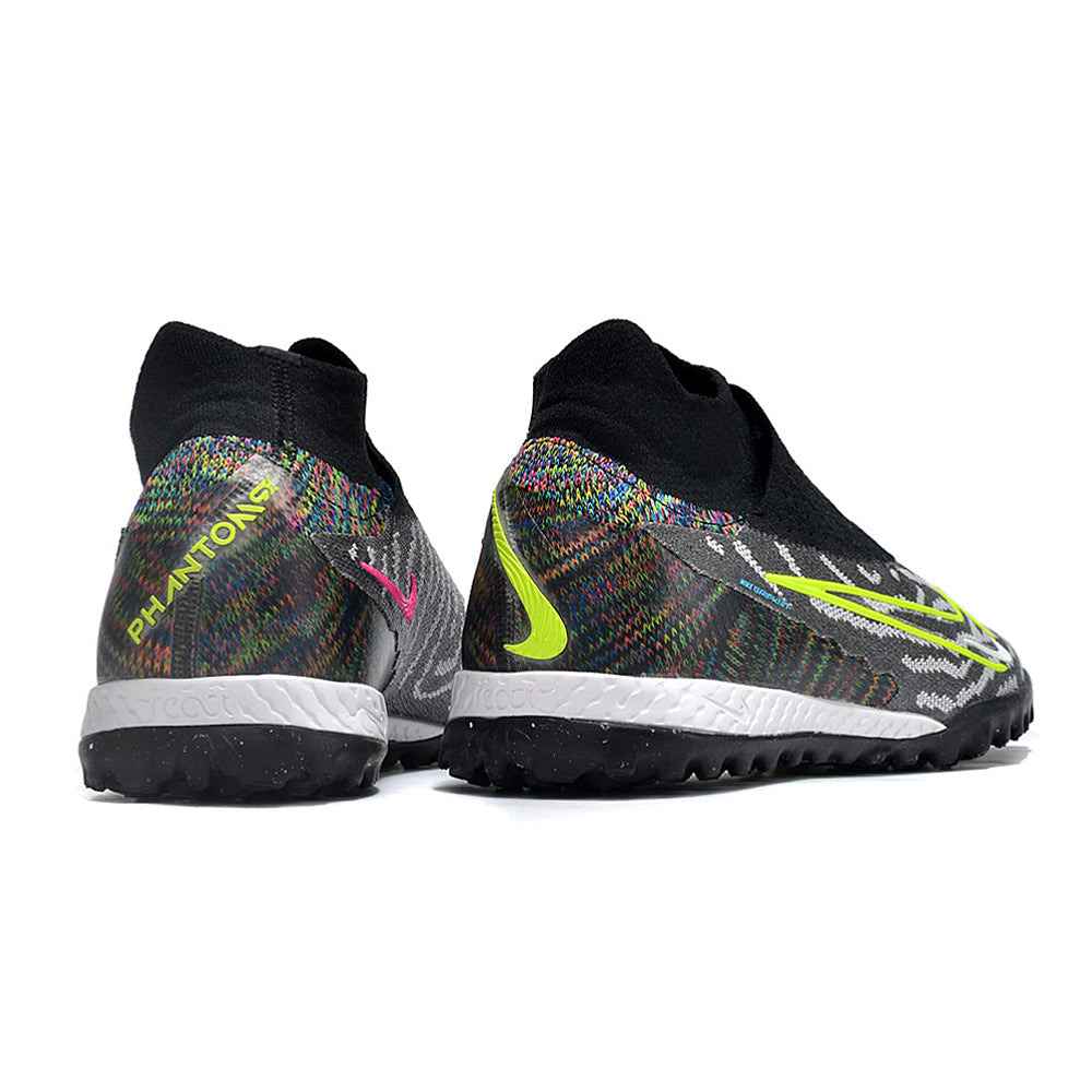 Chuteira Society Nike Phantom GX DF Elite TF Preta e Verde 