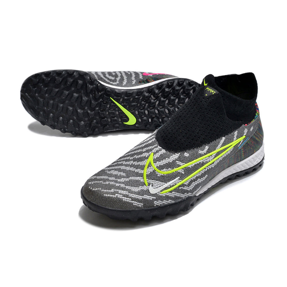 Chuteira Society Nike Phantom GX DF Elite TF Preta e Verde 