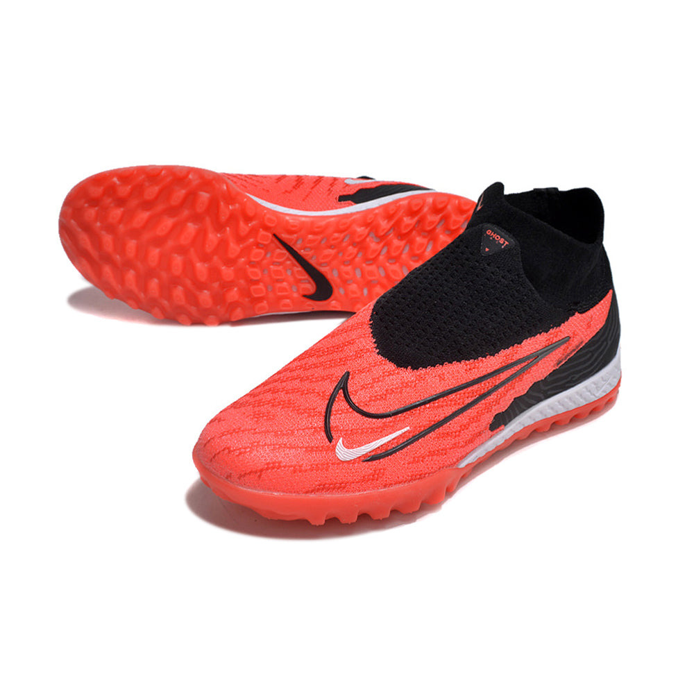 Chuteira Society Nike Phantom GX DF Elite TF Preta e Vermelha 