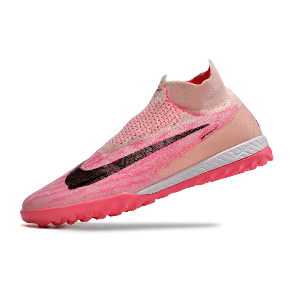 Chuteira Society Nike Phantom GX DF Elite TF Rosa