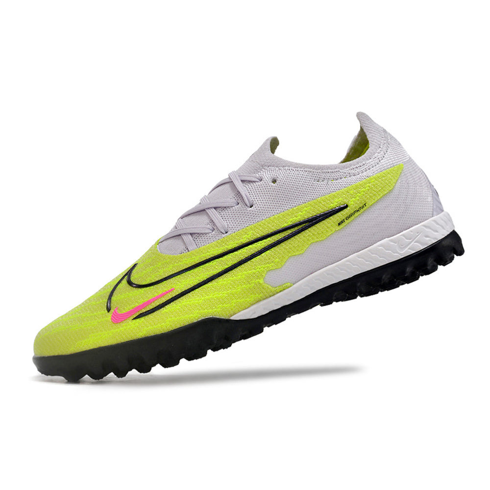 Chuteira Society Nike Phantom GX Elite TF Branca e Verde 