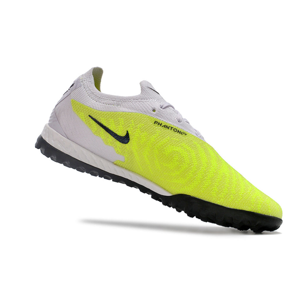 Chuteira Society Nike Phantom GX Elite TF Branca e Verde 