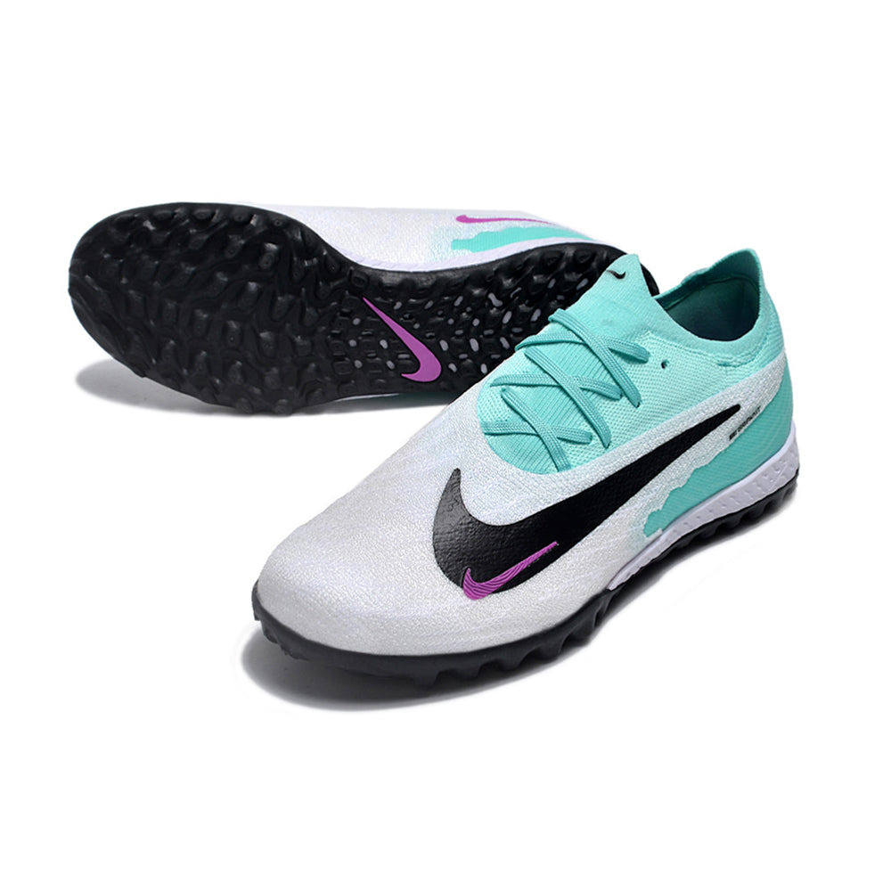 Chuteira Society Nike Phantom GX Elite TF Branca e Verde 