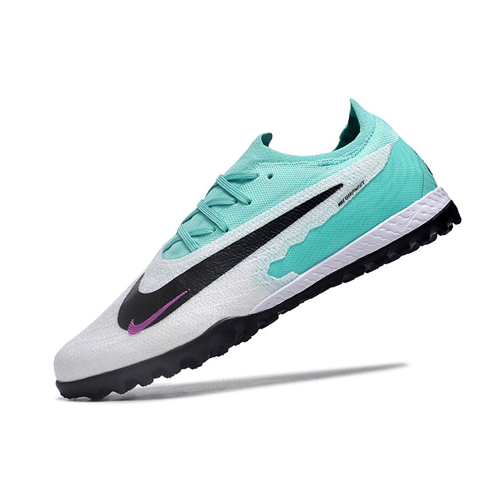 Chuteira Society Nike Phantom GX Elite TF Branca e Verde 