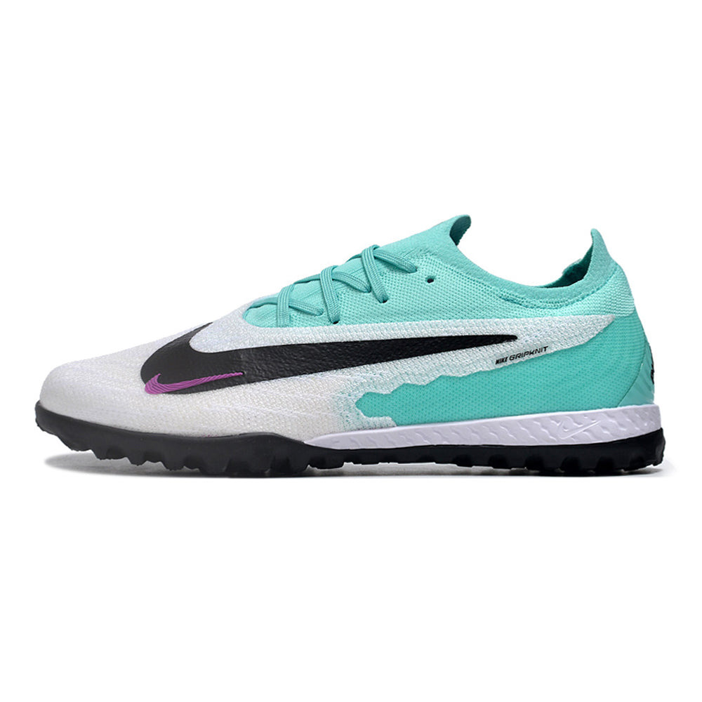 Chuteira Society Nike Phantom GX Elite TF Branca e Verde 