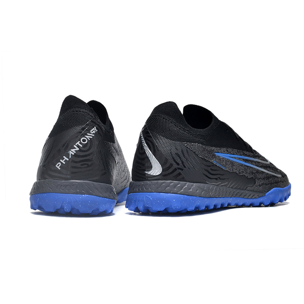 Chuteira Society Nike Phantom GX Elite TF Preta e Azul 