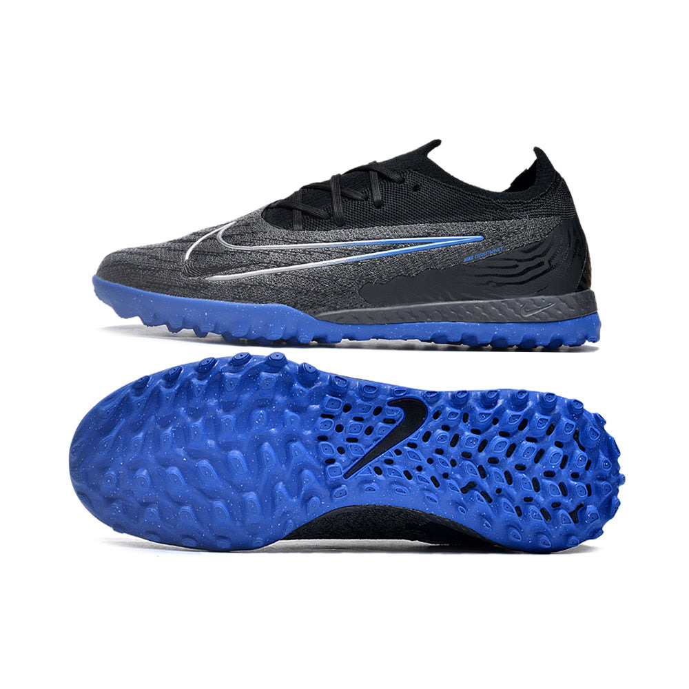 Chuteira Society Nike Phantom GX Elite TF Preta e Azul 
