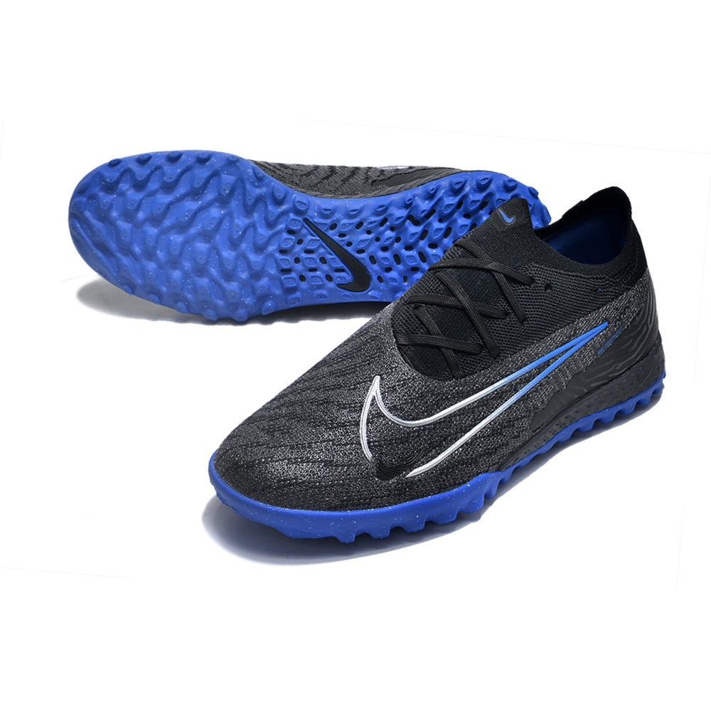 Chuteira Society Nike Phantom GX Elite TF Preta e Azul 