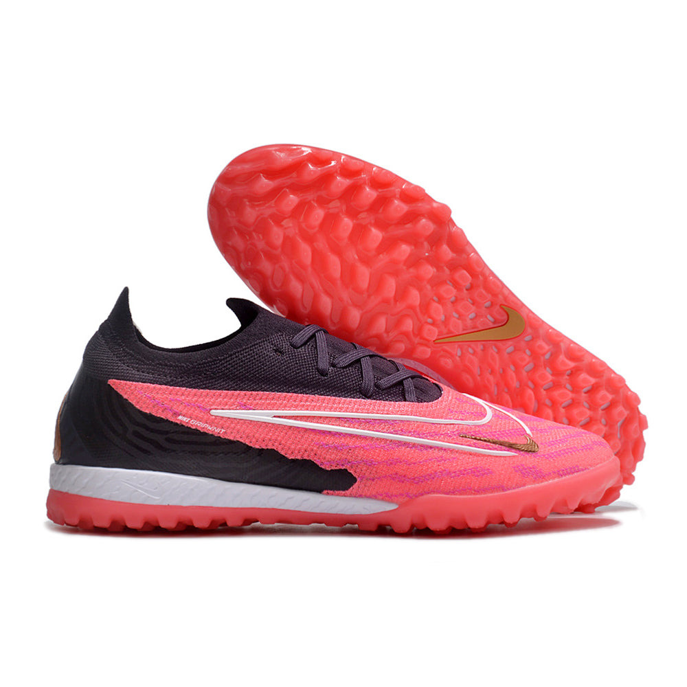 Chuteira Society Nike Phantom GX Elite TF Preto e Rosa 